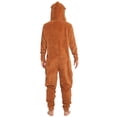 thumbnail image 4 of Funstuff Animals Reindeer Christmas Mens Fleece Zip Up Cosplay Pajama Coverall Small, 4 of 5