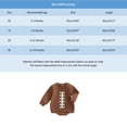 thumbnail image 3 of TOOYOU Boys Romper Fall Baby Onesie Children'S Rugby Print Jumpsuit Casual Long Sleeve Round Neck Triangle Crawl Suit Fashion Playsuit Bodysuits For Toddler ,Size 0-3 Months Coffee, 3 of 6