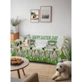 thumbnail image 6 of Spring Easter Couch Cover, Easter Eggs Bunny Truck Botanical Wooden Sofa Cover Blanket for Loveseat Couches, Sectional Sofa Slipcover Furniture Protector for Living Room Bedroom 71''x118'', 6 of 9