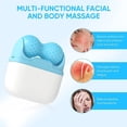thumbnail image 3 of Wiher Ice Roller for Face, 2 in 1 Double Ended Facial Ice Roller Massager for Puffiness, Wrinkle Reduction, Skin Tightening, Pink, 3 of 7