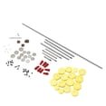 thumbnail image 3 of MasteelfCA Flute Repair Parts Set Complete Tools Flute Sound Hole Mat Pad Roller Screws Woodwind Instrument Repair Kit, 3 of 7