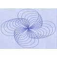thumbnail image 1 of Ahgly Company Machine Washable Indoor Rectangle Transitional Lavender Blue Area Rugs, 5' x 7', 1 of 7