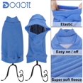 thumbnail image 3 of Chaleco de forro polar para perros y gatos, suéter suave y cálido, sudadera con capucha para perros, ropa de invierno para perros pequeños y medianos, caniche, chihuahua, bulldog, sphynx y gato (azul), 3 of 5