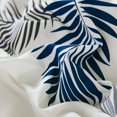 thumbnail image 5 of 00% Cotton Duvet Cover Set – White Botanical Leaf Print Bedding Set 3 Pieces, Soft Breathable Comforter Cover with Zipper Closure & Corner Ties, Tropical Aesthetic Bed Set, 5 of 6