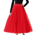 thumbnail image 1 of Cathalem Womens Skirt Button Up Stretch High Waist Frayed With Pockets,Red XXXXXL, 1 of 3