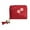 Wine, variant on Kcolen Stylish Floral Tassel Zipper Wallet Multifunctional Card Holder Purse for Women Daily Use