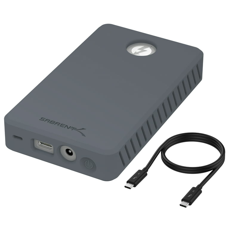 SABRENT Thunderbolt 3 to Dual NVMe M.2 SSD Tool-Free Enclosure (EC-T3DN)