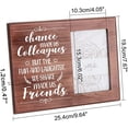 thumbnail image 2 of Chance Made Us Colleagues Best Colleague Photo Frame Gift 4x6 Inch Going Away Picture Frame Retirement Gift Goodbye Farewell Gift New Job Gift Leaving Gift for Friend Team Member, 2 of 9