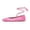 Pink, variant on XYD Women Fashion Crystal Lace Up Flats Square Closed Toe Ankle Strappy Ballet Comfortable Dating Dressy Shoes Size 7 Black