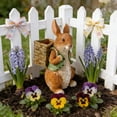 thumbnail image 3 of HOARBOEG Adorable Rabbit Garden Statue, Outdoor Bunny Figurine for Patio Decor, Cute Resin Animal Sculpture for Plant Pot, Bonsai & Yard Landscape Decoration, 3 of 7