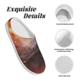 thumbnail image 5 of KLL Fire Sky Dragon Pattern Adult Unisex Cozy Slippers,Fuzzy Slip-on Slippers TPR Sole Slippers Comfort Plush Home Footwear for Indoor & Outdoor-35/36, 5 of 7