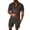 Dark Gray, variant on Vedolay Workout Short Set Men 2 Piece Outfits Summer Casual Crew Neck Shirts and Fit Shorts Set,Gray XL