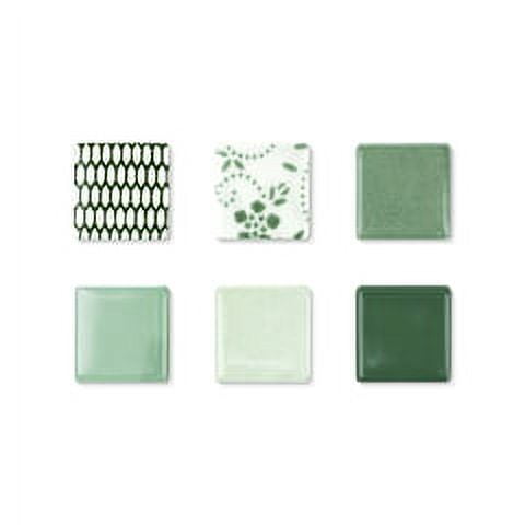 Mosaic Mercantile Patchwork Tiles - Grass/Mint Green, 3 lb