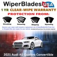 thumbnail image 2 of 2021 Audi A5 Quattro Beam Wiper Blades Wipers w/1yr Warranty (Set of 2) (WiperBladesUSA), 2 of 5