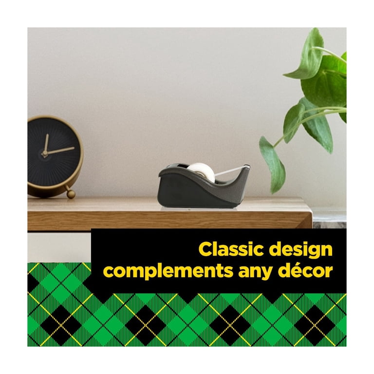 Scotch Desktop Tape Dispenser, Black Two-Tone photo 6
