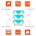 thumbnail image 2 of Innobaby EZ Lock Glass Container / 3 Pack / Rectangle, 2 of 3