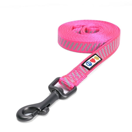 UPC: 0735255518634 | Pawtitas 6 FT Dog Leash Reflective Dog Leash Dog Training Leash Puppy Leash Pink Dog Leash