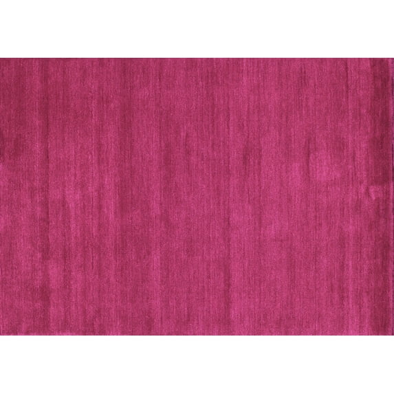 Ahgly Company Indoor Rectangle Abstract Purple Contemporary Area Rugs, 6' x 9'