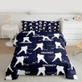 thumbnail image 2 of Feelyou Ice Hockey Lover Kids Bedding Comforter Set, Modern Ball Athlete Twin Comforter Sets, Cartoon Sports Theme Reversible Bedding Set, Super Cozy Room Decor, 2 Pieces, 2 of 8