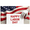 2A, variant on American Flag Happy Labor Day Banner Polyester Material Decorative Design Celebration Banner for Holiday Decoration Event Display Patriotic Celebration