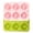 C, variant on Giunmcul 2 Pack Donut Baking Pan Silicone Non Stick Dishwasher Safe Bright Colors Easy Release Flexible Bake and Decorate 26x18 cm 2 Donut Molds