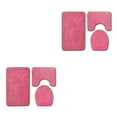 thumbnail image 2 of ZheElen 3x Absorbent Bath Rug Set Bathroom Dry And Fresh Easy To Install Polyester Absorbent Bath Mat For Bathtub And Shower PJ210611-B004 2Set, 2 of 6