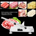 thumbnail image 4 of Qiilu Trancheuse Manuelle Réglable pour Viande Congelée, Coupe-Feuilles pour Bœuf et Mouton, Trancheuse Manuelle pour Aliments, Trancheuse pour Viande Congelée, 4 of 8