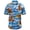 1345, variant on Penguin Pineapple Hibiscus Pattern Aloha Hawaiian Short Sleeve Button-Up Shirt