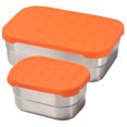 thumbnail image 2 of 2 Pcs Bol Alimentaire Portable Bol en Acier Inoxydable Bol de Service Alimentaire Bol en Métal Scellé, 2 of 8