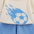 thumbnail image 4 of Linfrsh Baby Boys Summer Clothes 6 12 18 24 Months 3T Boy Toddler Outfits Short Sleeve T shirt Tops + Solid Color Drawstring Shorts Set for 3 6 12 18 Months Short Sets Summer(Blue,11-12 Years), 4 of 4
