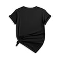 thumbnail image 2 of Venice Italy Graphic Print Women's Casual Pullover T-Shirt - Short Sleeve Crew Neck, Black with Venice Landmark Design, Lightweight for Spring/Summer Travel, Summer Clothing | Venice Themed Shirt | C, 2 of 6