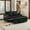 BLACK, variant on Sleek Gray Pull Out Couch with Charging Stations | Sofa Bed for Apartment