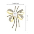 thumbnail image 2 of MRLESS Elegant Bowknot Brooch Pin For Women Versatile Rhinestone Lapel Brooches Bowknot Pin Ladies Pin Rhinestone Bowknot Pin, 2 of 8