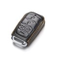 thumbnail image 3 of Vitodeco Genuine Leather Smart Key Fob Case Cover Protector Compatible with RAM 1500, RAM 2500, RAM 3500 2019 - 2026 (5-Button with Tailgate, Black), 3 of 5