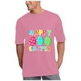 thumbnail image 3 of VerPetridure Happy Easter T-Shirt Bunny Tshirts for Women Short Sleeve Tops Summer Shirts Classic-Fit 2021 Easter Eggs Happy Easter Print Men and Women Loose Plus Size Short Sleeve, 3 of 7