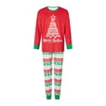 thumbnail image 2 of Fiomva Family Matching Christmas Pajamas Set,Snowman Printing Tops Long Pants Sleepwear, 2 of 9