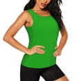 thumbnail image 2 of Vsdgher Green Print Tank Top Sports Vest Bra for Women Sports ,Performance Stretchy Quick Dry Sports Workout Running Top Vest with Removable Pads, 2 of 8
