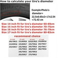thumbnail image 6 of PISONIC American Flag Bald Eagles Spare Tire Cover Weatherproof Universal Wheel Protectors for RV Camper Travel Trailer SUV Truck 14 inch, 6 of 7