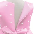 thumbnail image 4 of Odeerbi Christmas Dress Explosion Style Children's Clothing Girls Dress Polka Dot Retro Children Princess Dress Christmas Performance Dress White, 4 of 8