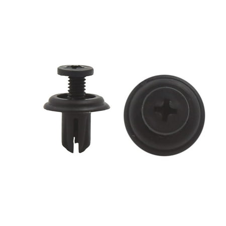 Unique Bargains 50pcs 6mm Plastic Car Bumper Wheel Arch Lining Body Panel Trim Rivets Clips