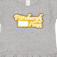thumbnail image 4 of Inktastic Pittsburgh, Pennsylvania Retro Font Girls Toddler Dress, 4 of 5