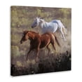 thumbnail image 4 of Stupell Industries Brown & White Wild Horses Animals & Insects Painting Gallery Wrapped Canvas Art Print Wall Art, 30 x 30, 4 of 8