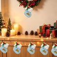 thumbnail image 5 of AOMXGD 2 Pack Mini Christmas Stocking Ornaments, Plastic Hanging Decor for Xmas Tree Mantel Holiday Party Decor, 2 Count, 5 of 7