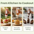 thumbnail image 4 of Three Packs Plastic Sauce And Condiment Squeeze Bottles With Lid Ideal For Kitchen Storage Easy To Use Versatile Dispenser Set, 4 of 7