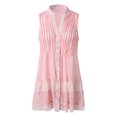 thumbnail image 4 of XVJRHAK Dresses Summer The Fashion Women Summer V-Neck Sleeveless Dress Mid-Length(Pink,XL), 4 of 9