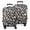 White and Black-2, variant on Purple Leopard Print Luggage Cover Fashion Suitcase Cover Baggage Covers Fit 25-28 Inch Luggage (Go Travel)