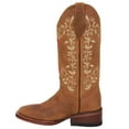 thumbnail image 4 of The Western Shops Women’s Western Cowboy Boots, Square Toe Cowgirl Brown Leather Boots, 4 of 4