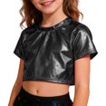 thumbnail image 4 of KKBOTIVE Carnival Sequin Tees for Girls Fashion Sparkle Shimmer Tshirts Casual Glitter Short Sleeve Shirts for Kids Party Wear ( Black Size: 7-8 Years ), 4 of 4