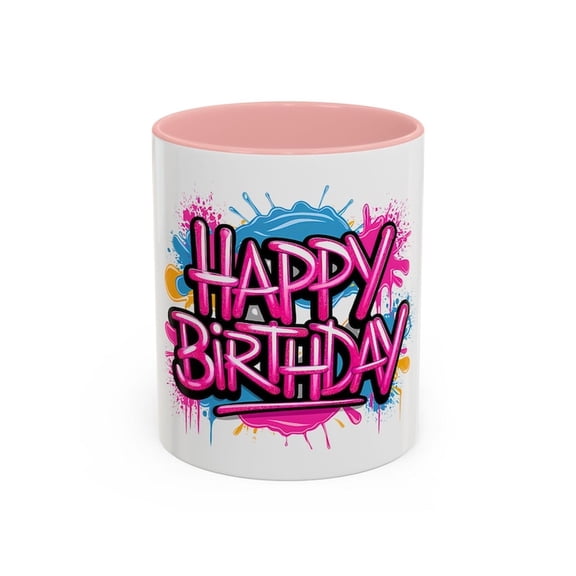 Happy Birthday Coffee Mug Colorful Celeb1ration Gift