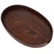 thumbnail image 3 of Wooden Dinner Plate Oval Shape 1 Set Serving Plate Snack Storage Holder Dessert Plate, 3 of 4